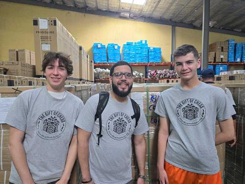 Kaleb and Kyle with Coach Shawn in Panama 